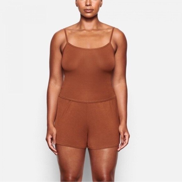 SKIMS Sleep Tank + Short Set Copper XL - Picture 1 of 11